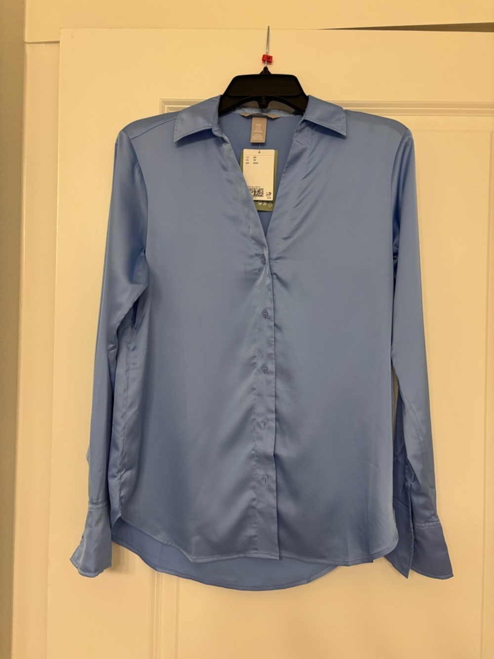 H&M Light Blue Button-Down Blouse
